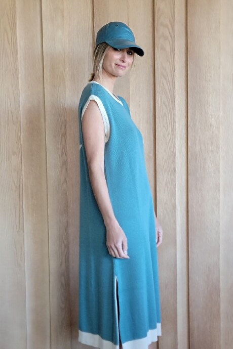 Vestido Cosmos Tourquesa