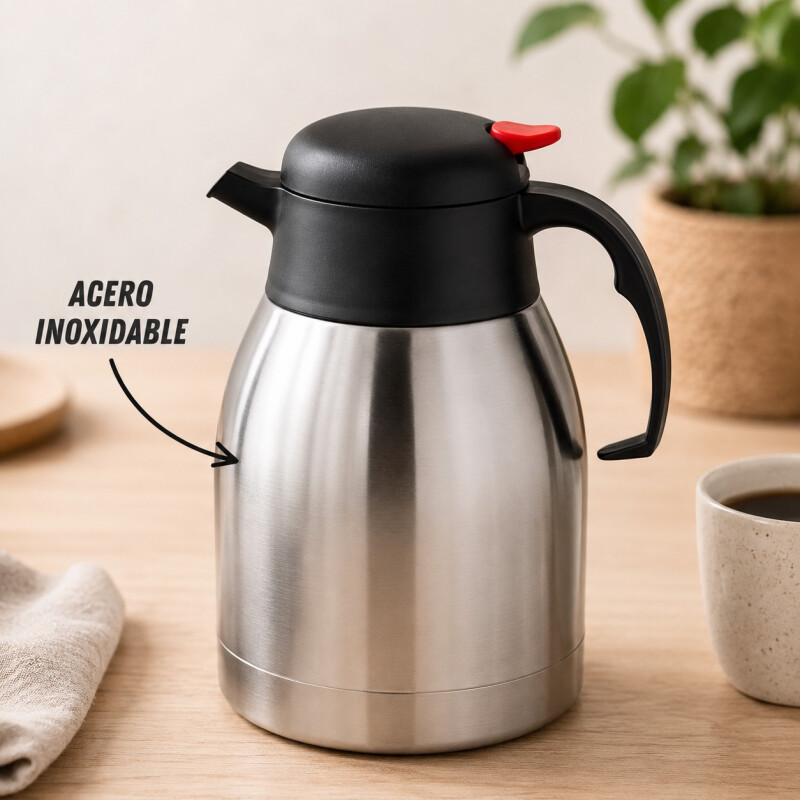 Jarra Térmica 1.5L Doble Pared en Acero Inoxidable Jarra Térmica 1.5L Doble Pared en Acero Inoxidable