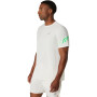 Polo Running Icon SS Top Hombre Cream/vital Green