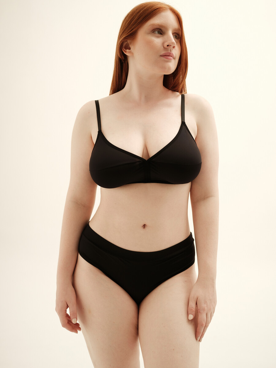 Soutien Comfort ECO – Copa soft sin aro, soporte amplio y adaptable - Negro 