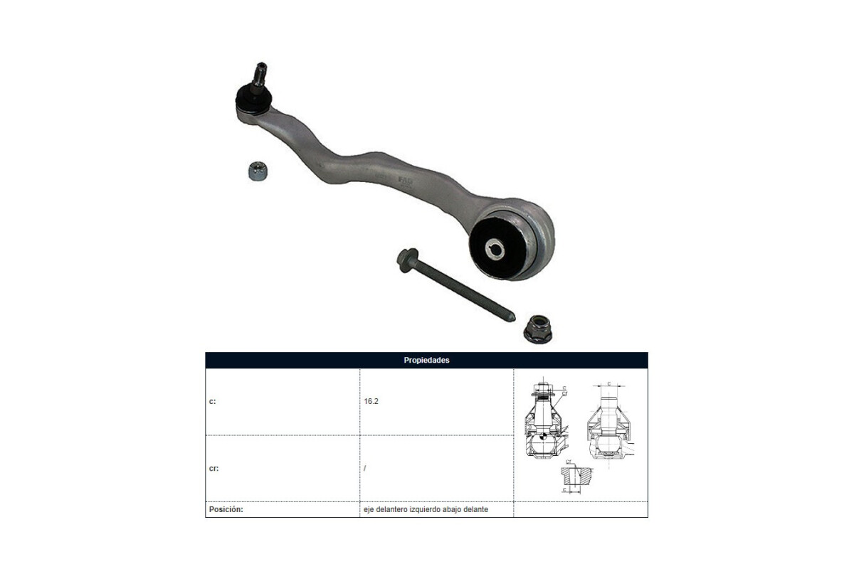 Brazo De Suspensión Del BMW 328I (F30)/330I (F30)/120I (F20)/316I (F30)/118I (F21)/318I (F30)/118I (F20)/220I (F22)/116I (F20)/ Brazo De Suspensión Del BMW 328I (F30)/330I (F30)/120I (F20)/316I (F30)/118I (F21)/318I (F30)/118I (F20)/220I (F22)/116I (F20)/