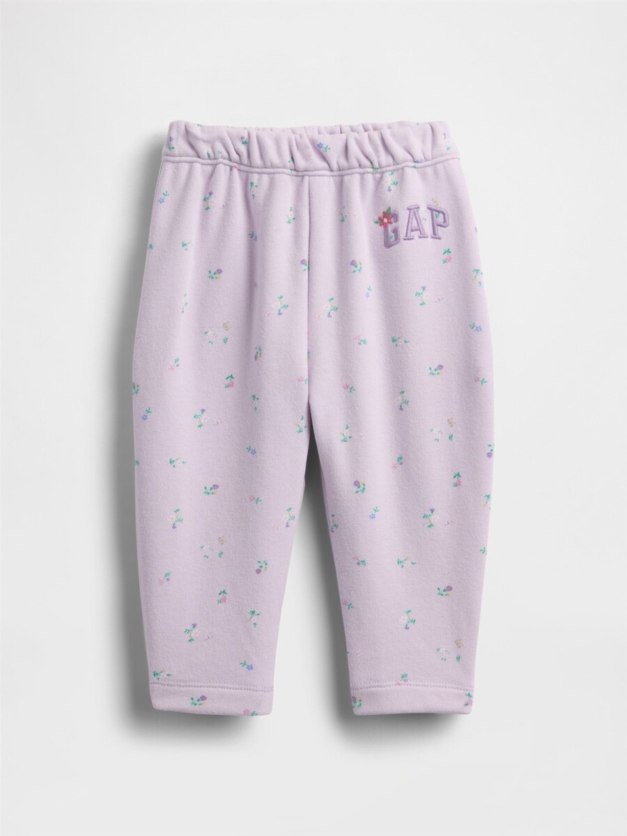 Pantalón Deportivo Wide Leg Bebé - Pale Lilac 