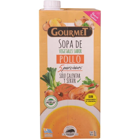 SOPA GOURMET VERDURAS Y POLLO 1 LT SOPA GOURMET VERDURAS Y POLLO 1 LT