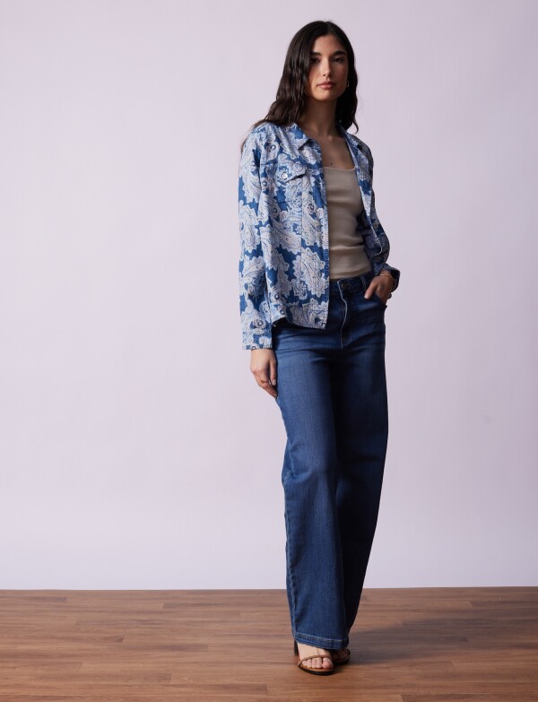 Camperita Tencel Arabescos AZUL/MULTI