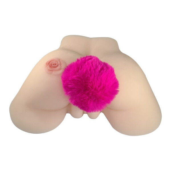 Plug Anal Pompón Conejita Consolador Estimulador Talle S Variante Color Fucsia