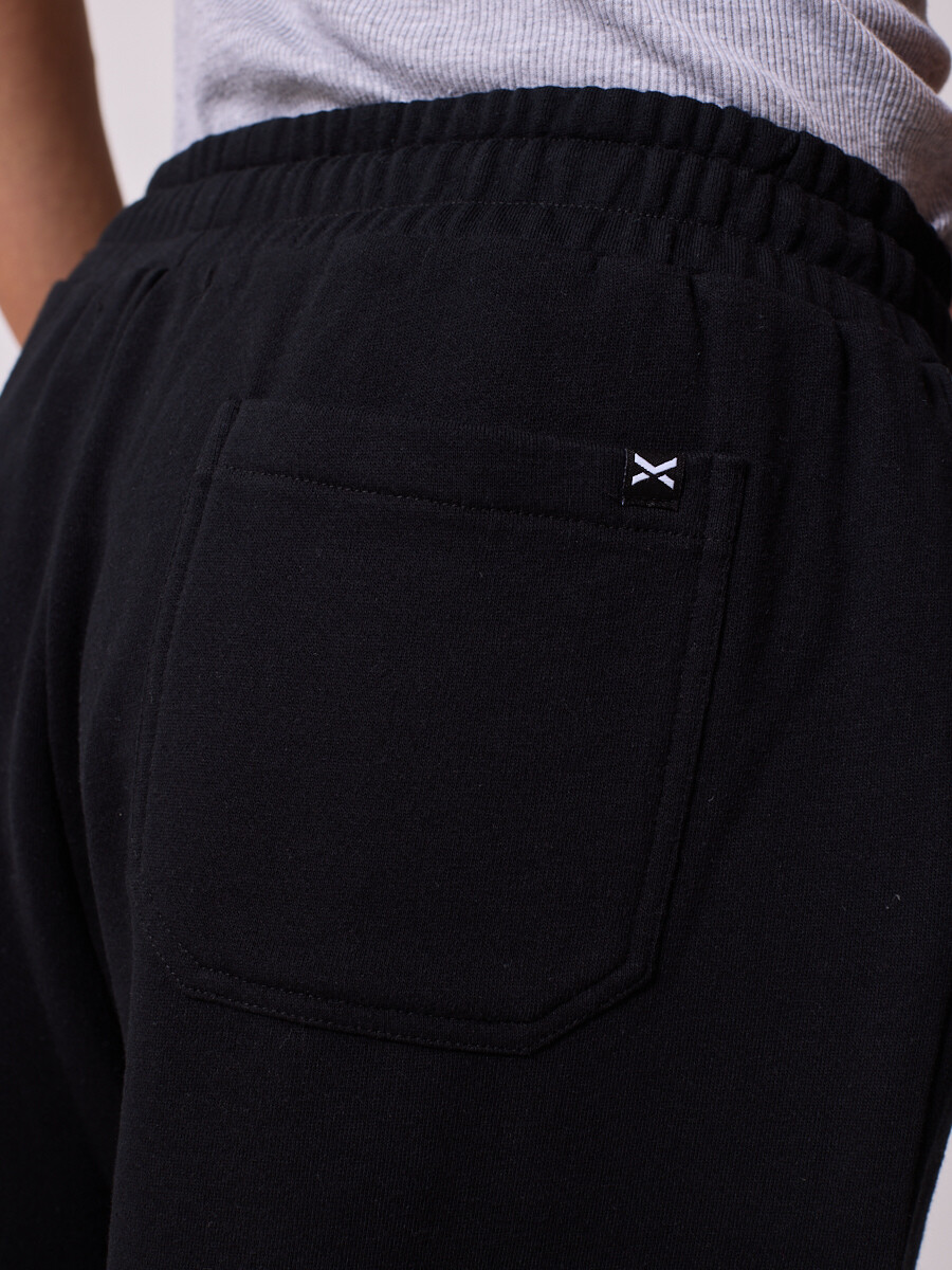 BERMUDA FELPA OLEDAS26 DIXIE Negro