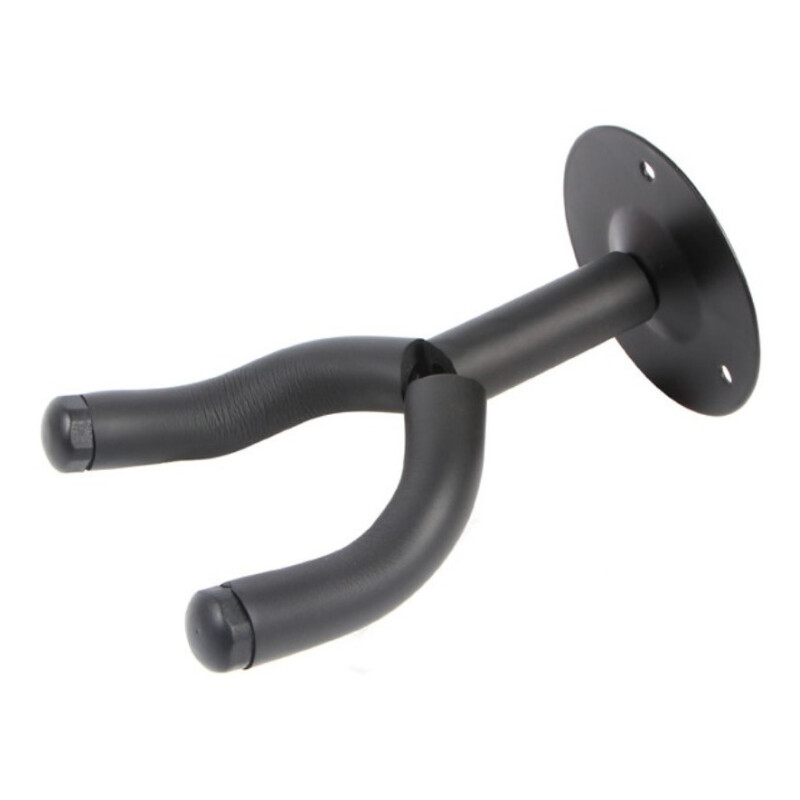 Soporte De Pared Para Guitarra Bajo Con Tornillos Negro