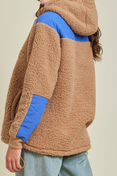 CANGURO S/C ELLES ( SHERPA ) RUSTY Caramelo