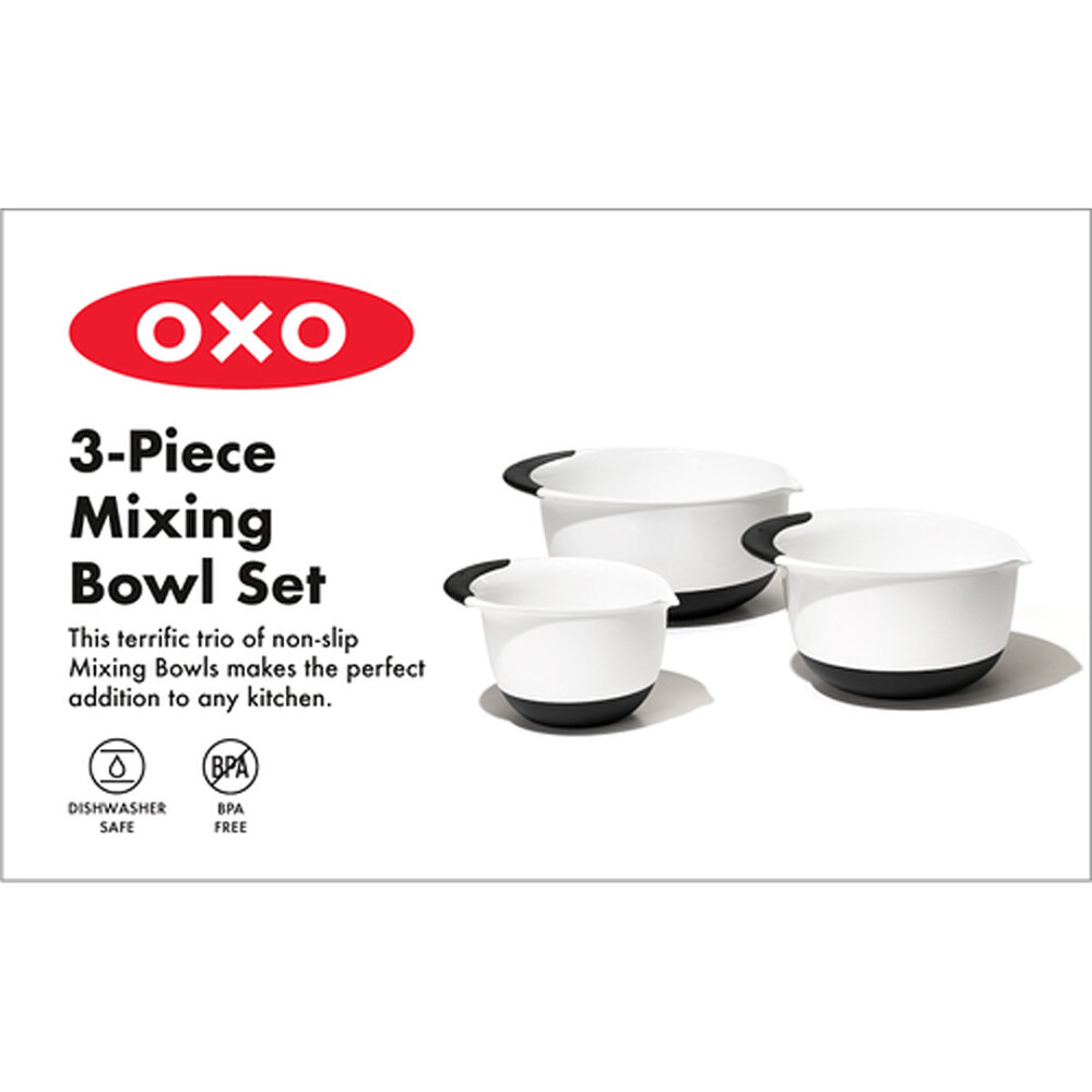 OXO GG JUEGO DE 3 TAZONES MEZCLADORES - MANGOS NEGROS N/A