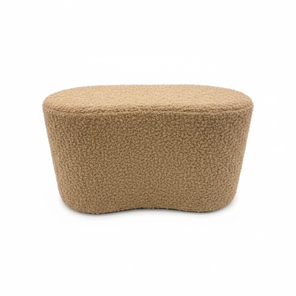 PUFF FELPUDO BEIGE OSC 50X30X40CM 