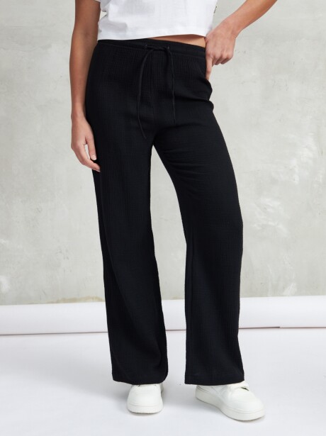 PANTALÓN TRAMA NEGRO