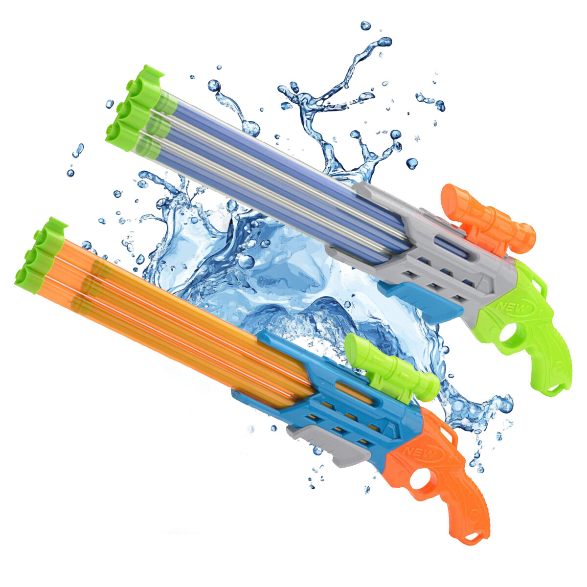 3x2 Pistola rifle de agua triple disparos con mirilla - 3x2 Pistola Rifle De Agua Triple Disparos Con Mirilla 