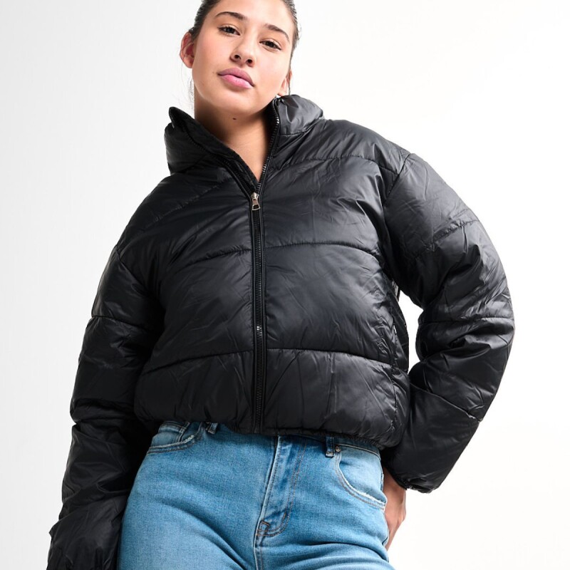 Campera dama puffer Slowly Black