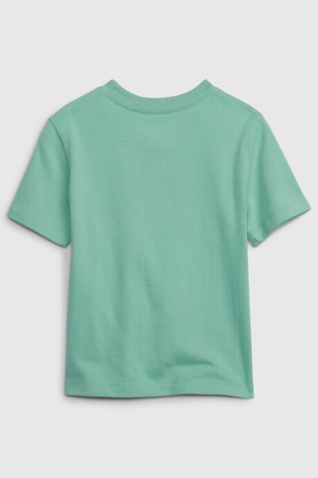 Remera Logo Gap Manga Corta Toddler Niño Caribe Green