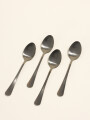 Cuchara De Té Olivo Set 4 Un. Negro Color Unico
