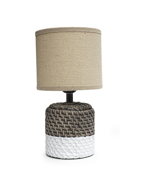 LAMPARA CEMENTO ENTRAMADO D15x27CM GRIS/BLANCO LAMPARA CEMENTO ENTRAMADO D15x27CM GRIS/BLANCO