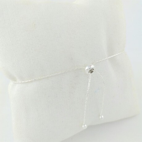 Pulsera de plata 925 con cuentas 3,5mm, auto-ajustable. Pulsera de plata 925 con cuentas 3,5mm, auto-ajustable.