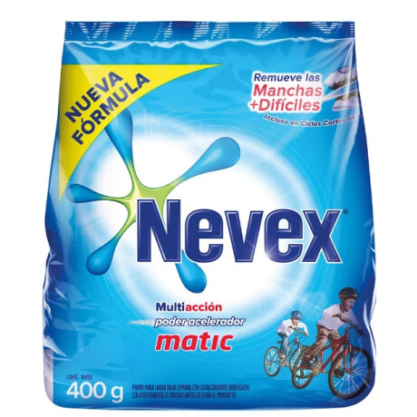 DETERGENTE EN POLVO NEVEX MATIC 400 GR DETERGENTE EN POLVO NEVEX MATIC 400 GR