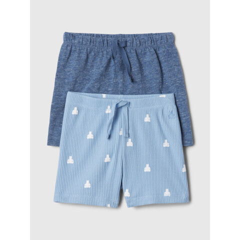 B INDIGO 2PK SHORT DARK INDIGO
