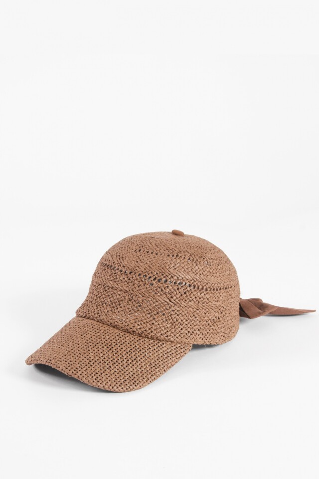 Cap de rafia chocolate
