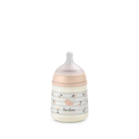 Biberón Suavinex Fisiológico 0 a 3 meses Flujo S 150 ml Rosa