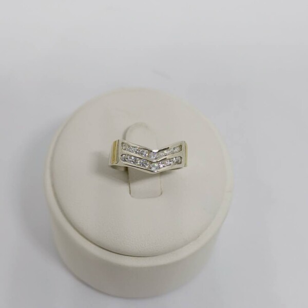 Anillo plata y oro doble Valentino Anillo plata y oro doble Valentino
