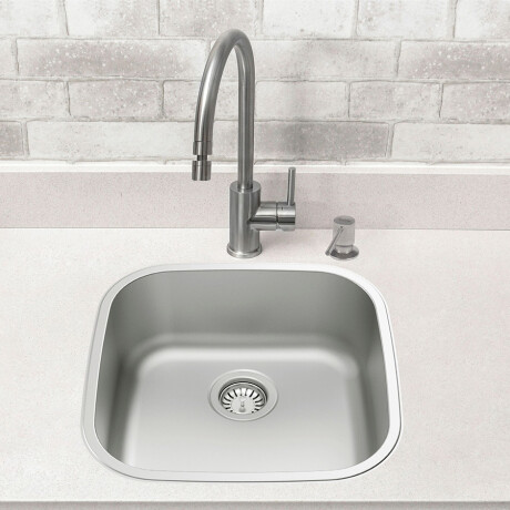 PILETA DE COCINA VALVULA 4 Y 1/2 200MM PROFUNDIDAD SIMPLE 000
