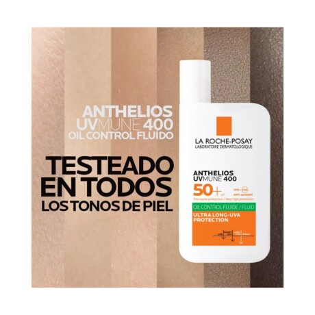 Fluido Protector Solar SPF50+ La Roche Posay Anthelios Uvmune 400 Oil Control 50ml Fluido Protector Solar SPF50+ La Roche Posay Anthelios Uvmune 400 Oil Control 50ml