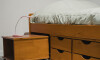Cama Madera Maciza Con Cajones - 1 plaza - Linea floro Amendoa