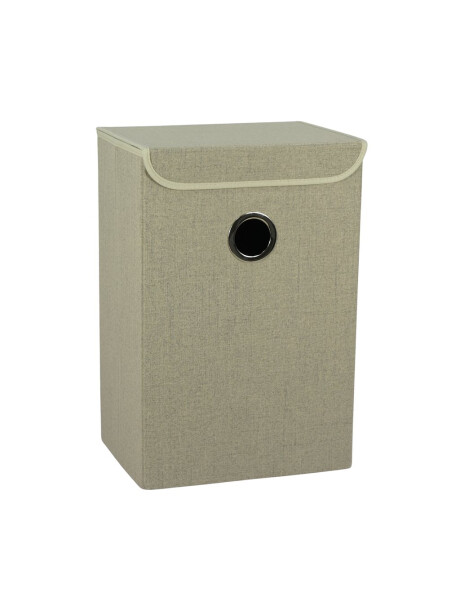 CESTO P/ROPA PLEGABLE C/TAPA 40X30XH60CM TELA BGE CESTO P/ROPA PLEGABLE C/TAPA 40X30XH60CM TELA BGE
