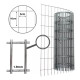 Tejido Malla Electrosoldada Galvanizada Rollo 1.0m X 25 Mts Gris