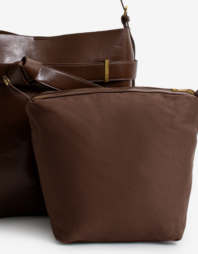 Saca Cartera Saca Con Lazo - Marron Suela