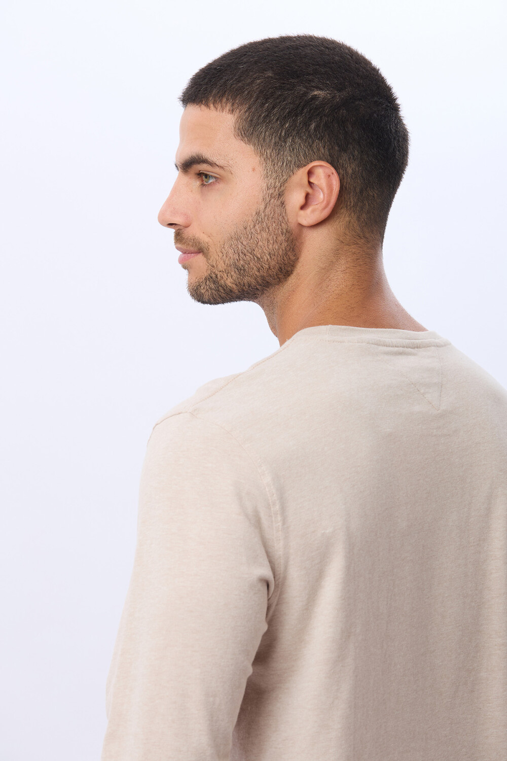 REMERA LISA DE ALGODÓN Arena