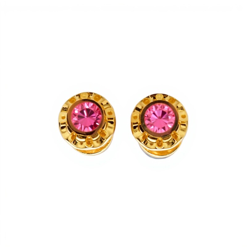 Abridores Zirconia rosa-Oro Bajo-Zirconia rosa-AB8026 conpiedra