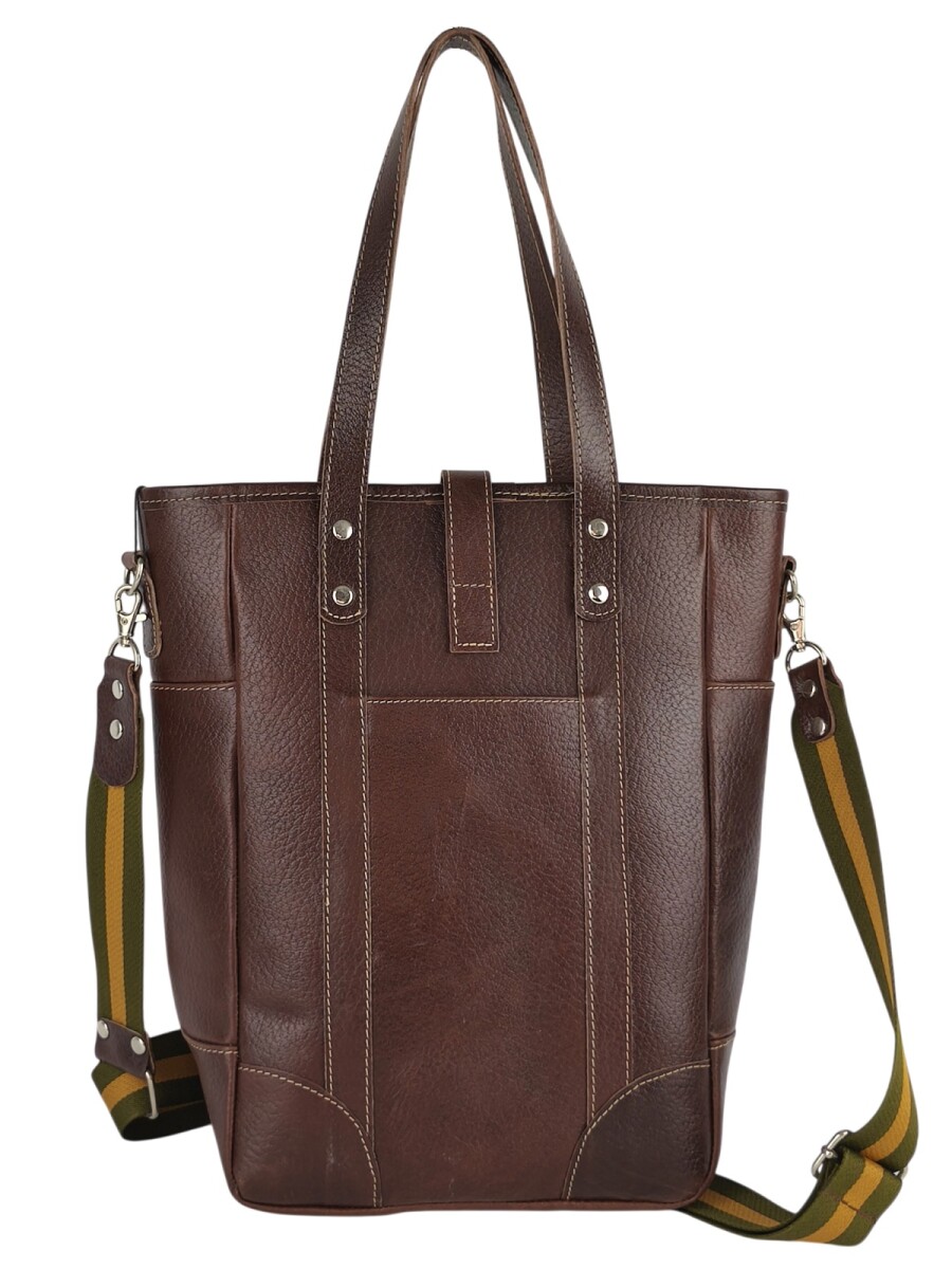 Bolso matero en cuero - Chocolate 