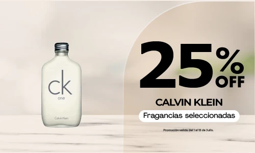 25% OFF fragancias seleccionadas Calvin Klein