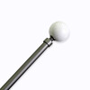 VARA METAL PLATA P/CORTINA 122-218CM Unica