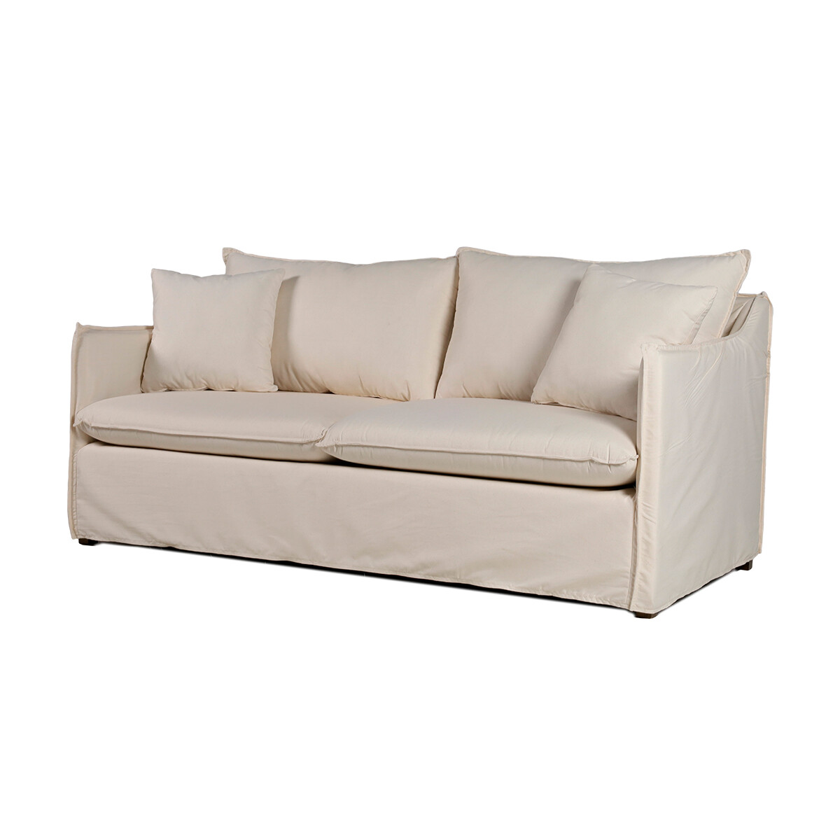 Sofá Snow con Funda - Tela Rústica - 2,5 cuerpos - AN5190 (Crudo) 