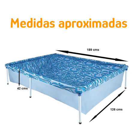 Piscina Infantil Mor 1000L Estructural Metálica Lona PVC Azul