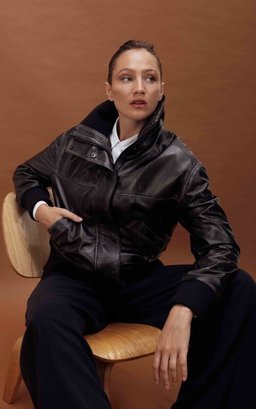 TORINO FW26 CHAQUETA NEGRO GASTADO