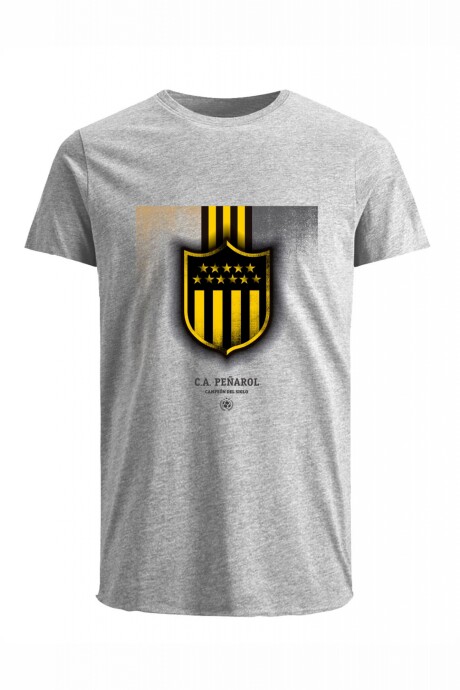 Camiseta escudo Peñarol gris H Camiseta escudo Peñarol gris H