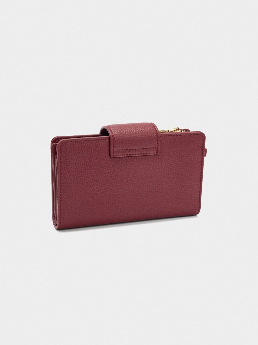 Cartera Con Bolsillo Para Móvil rojo