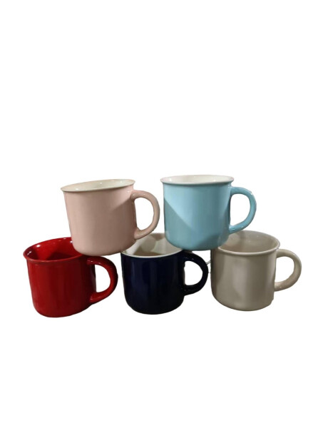 MUG RECTO 350 ML INTERIOR BLANCO EXT.COLORES SURT MUG RECTO 350 ML INTERIOR BLANCO EXT.COLORES SURT