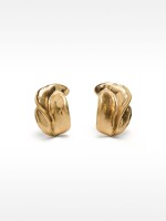Pendientes Dorados Con Relieve dorado