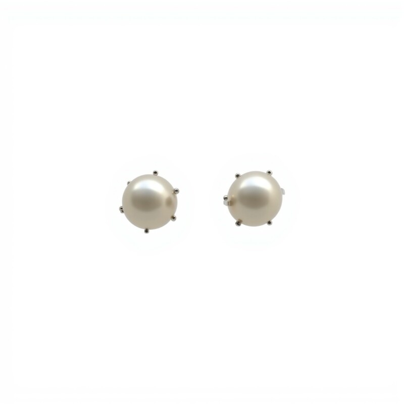 Caravanas Perla - Oro Bajo - Perla de Cultivo - CA8446 conperla