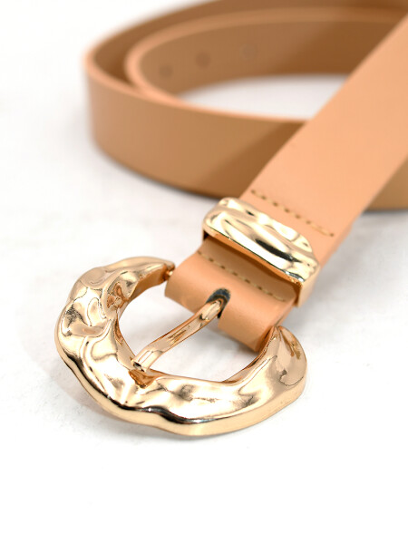 CINTO CON HEBILLA IRREGULAR TOSTADO