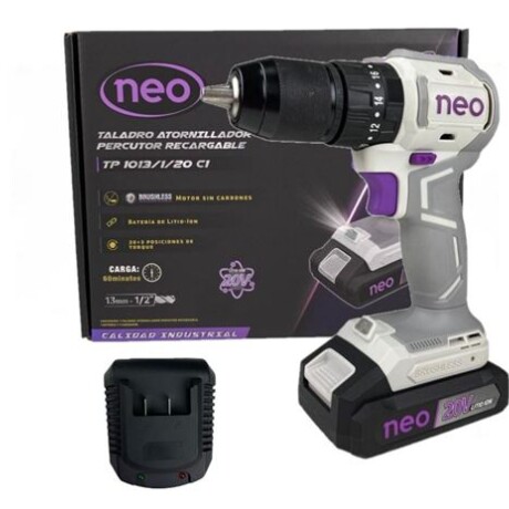 TALADRO NEO PERCUTOR BRUSHLESS C/1 BAT 20V TP1013/1/20C1 TALADRO NEO PERCUTOR BRUSHLESS C/1 BAT 20V TP1013/1/20C1