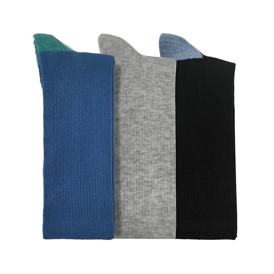 Socks Crew Half Cushion - Unisex Navy/multi