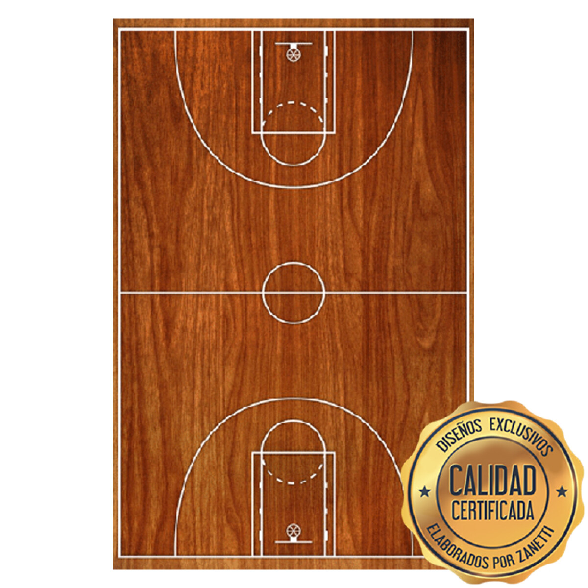 Lámina Basketball - Cancha Rect. 