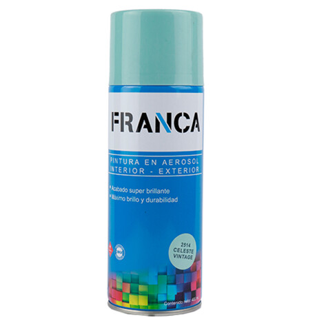 ESMALTE AEROSOL 400ML CELESTE VINTAGE REF.2514 FRANCA ++ N/a
